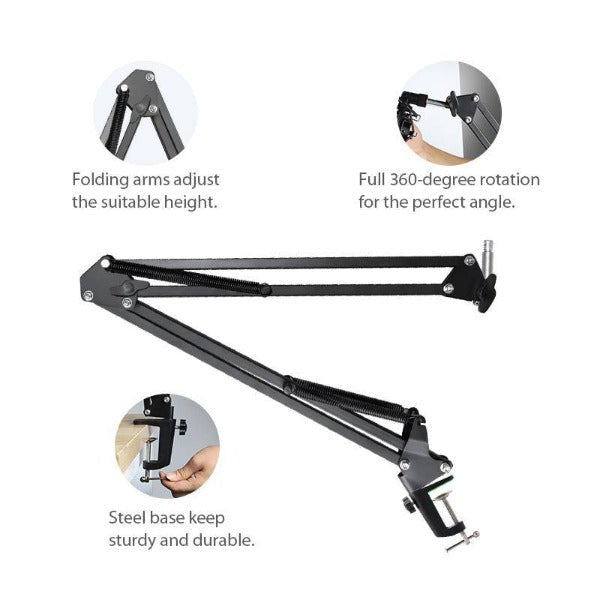 MAONO B01(BA20) Microphone Suspension Boom Scissor Arm Stand MAONO B01(BA20) Microphone Suspension Boom Scissor Arm Stand